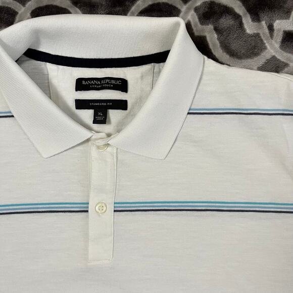 Banana Republic Luxury Touch Polo Mens Extra Large XL Standard Fit 100% Cotton - Picture 3 of 8
